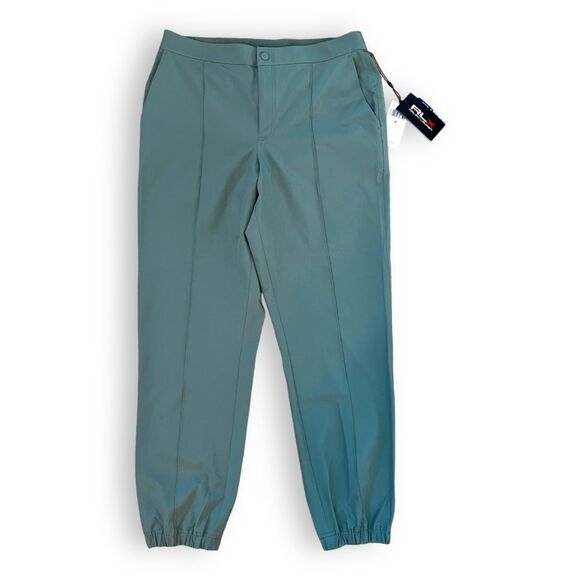 NWT RLX Ralph Lauren Womens Golf Pants Cuffed Stretch Pocket Green Size Medium - Picture 1 of 10